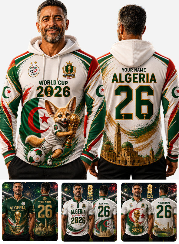 World Cup 2026, Algeria - Personalized Soccer All Over Shirt