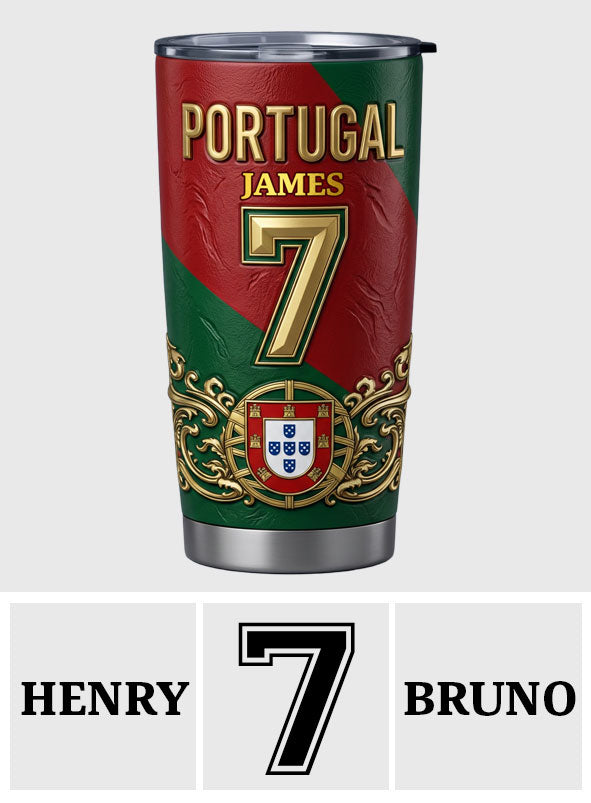 Portugal Fan - Personalized Soccer Tumbler