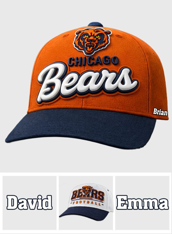 National Foot Ball Team, Bears Football Team - Personalized American Football Classic Cap