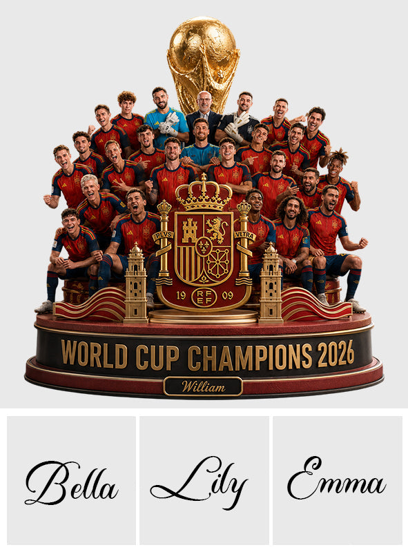 World Cup Champion 2026 - Personalized Trending 2-Side Printed Acrylic Plaque