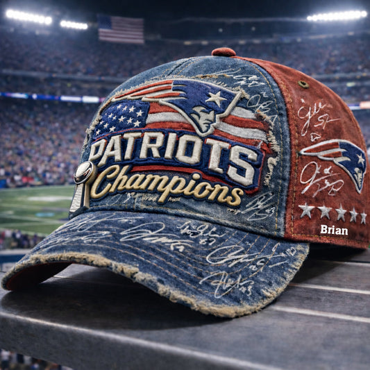 England Patriots Football Team - Personalized American Football Classic Cap