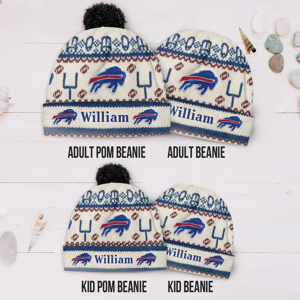 Touchdown Time - Personalized American Football Beanie Hat