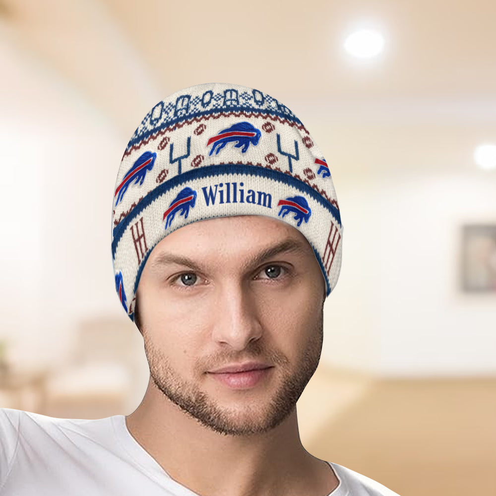 Touchdown Time - Personalized American Football Beanie Hat