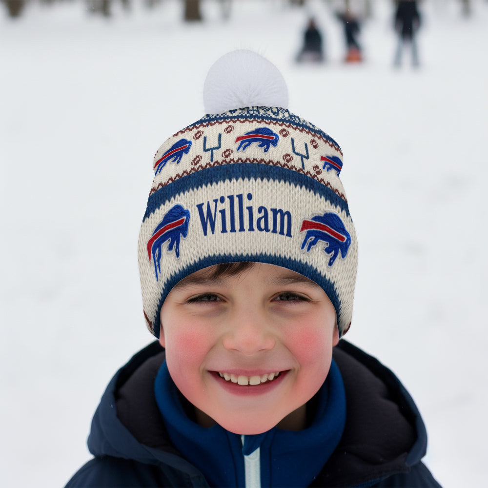 Touchdown Time - Personalized American Football Beanie Hat