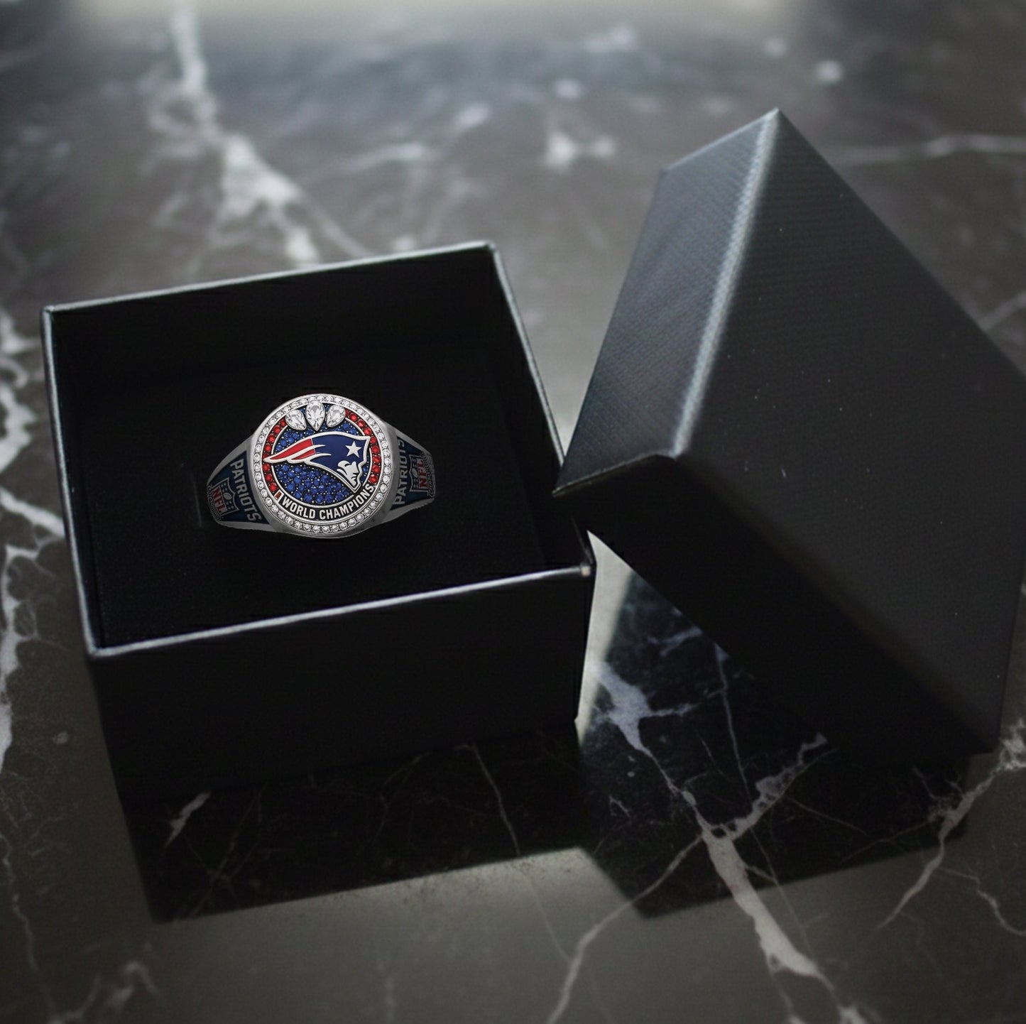 England Patriots Football Team - Personalized American Football Signet Ring
