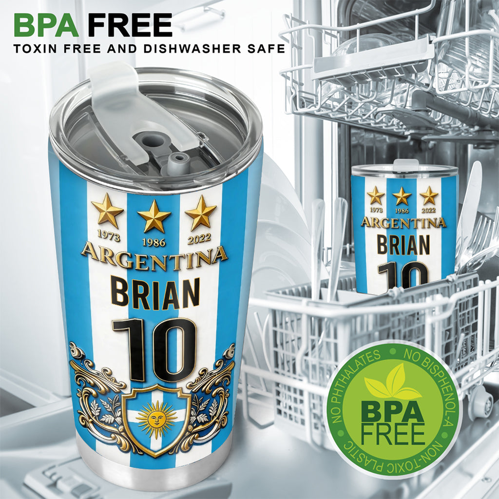 Argentina Fan - Personalized Soccer Tumbler