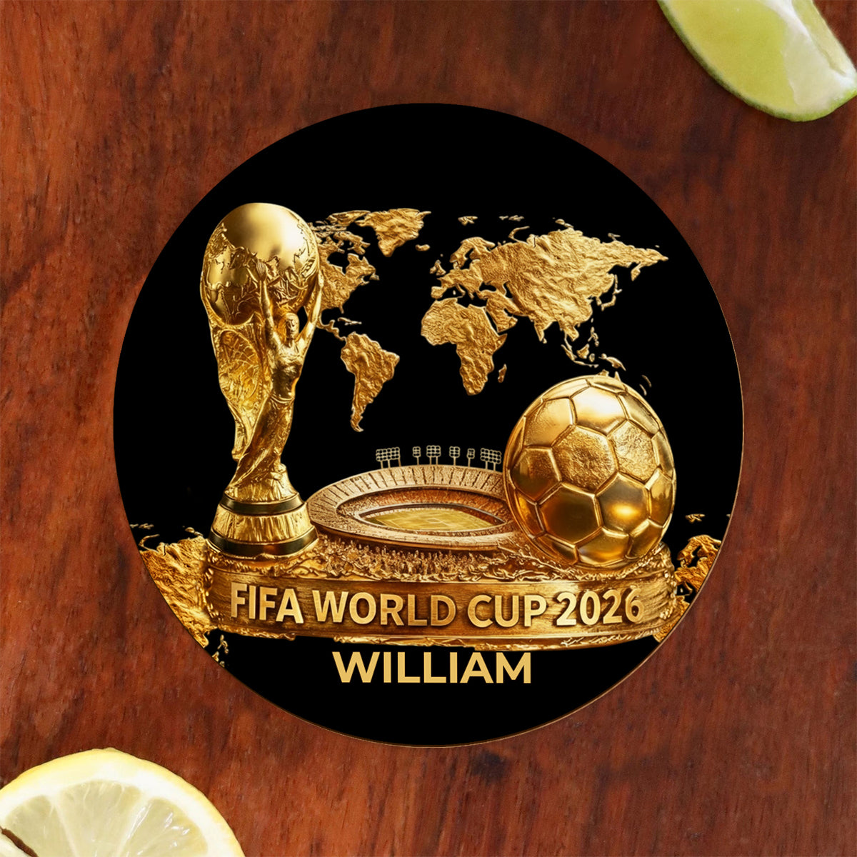The World Cup 2026 - Personalized Soccer Whiskey Glass