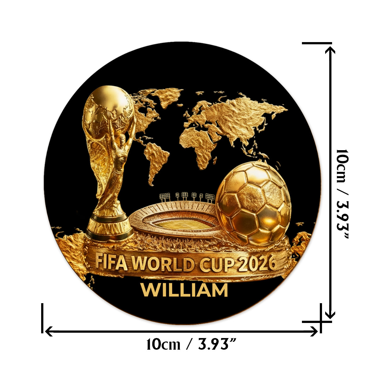 The World Cup 2026 - Personalized Soccer Whiskey Glass