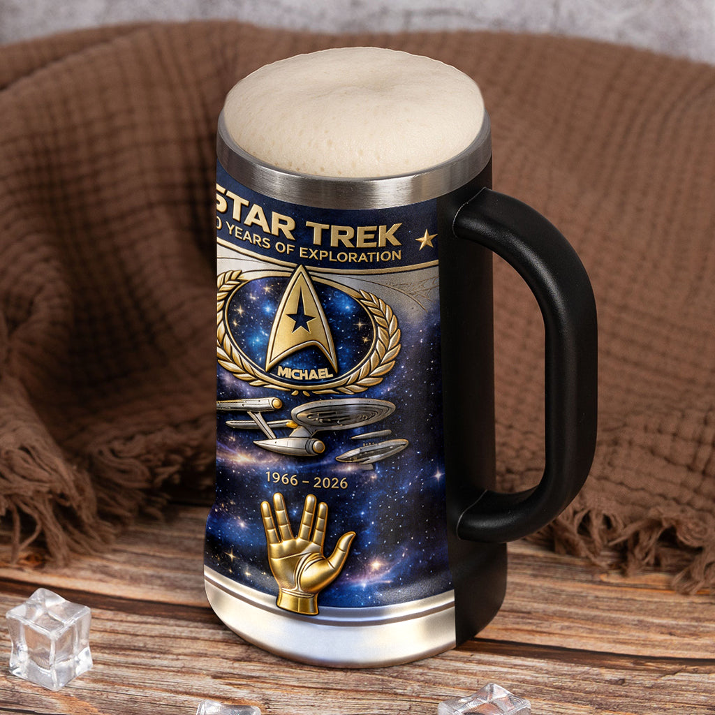 50th Anniversary - Personalized Star Fleet Beer Stein
