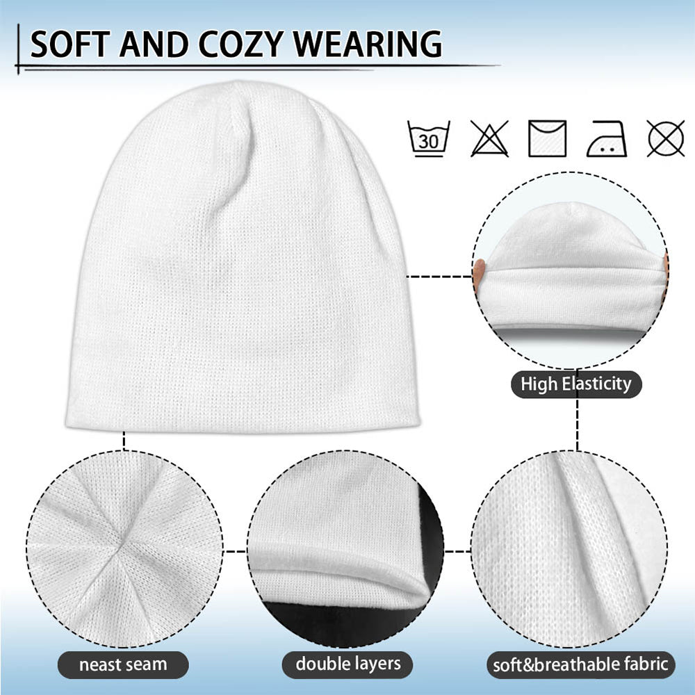 Green & Gold Winter - Personalized American Football Beanie Hat
