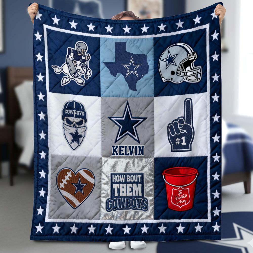 Love Football - Personalized American Football Blanket