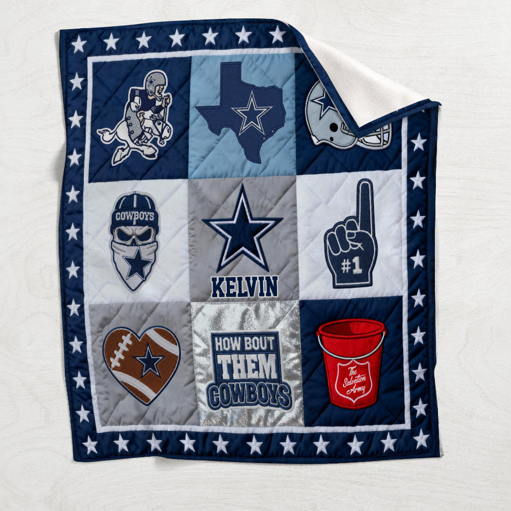 Love Football - Personalized American Football Blanket