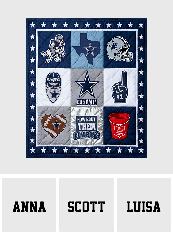 Love Football - Personalized American Football Blanket