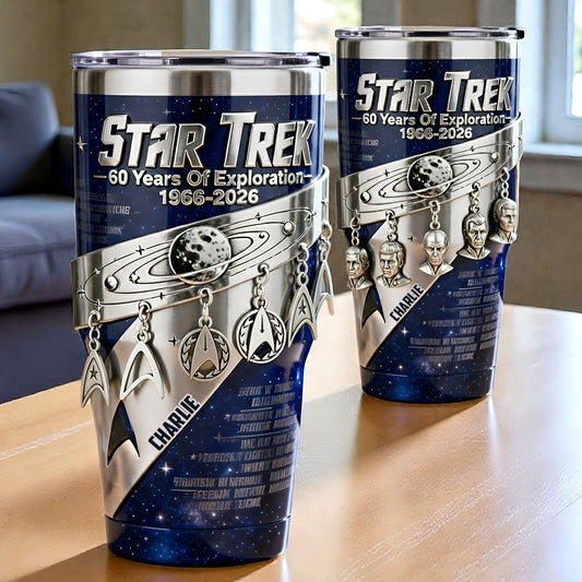 60th Anniversary - Personalized Star Fleet Tumbler