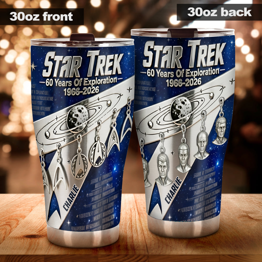 60th Anniversary - Personalized Star Fleet Tumbler
