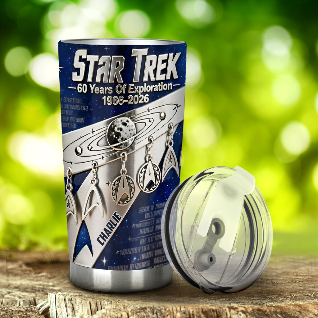 60th Anniversary - Personalized Star Fleet Tumbler