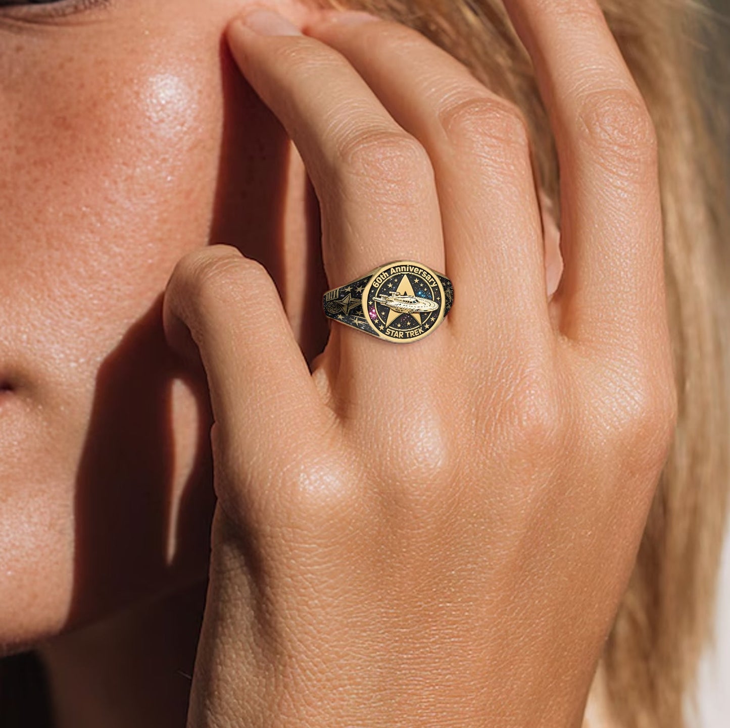 60 Years Of Exploration - Personalized Star Fleet Signet Ring