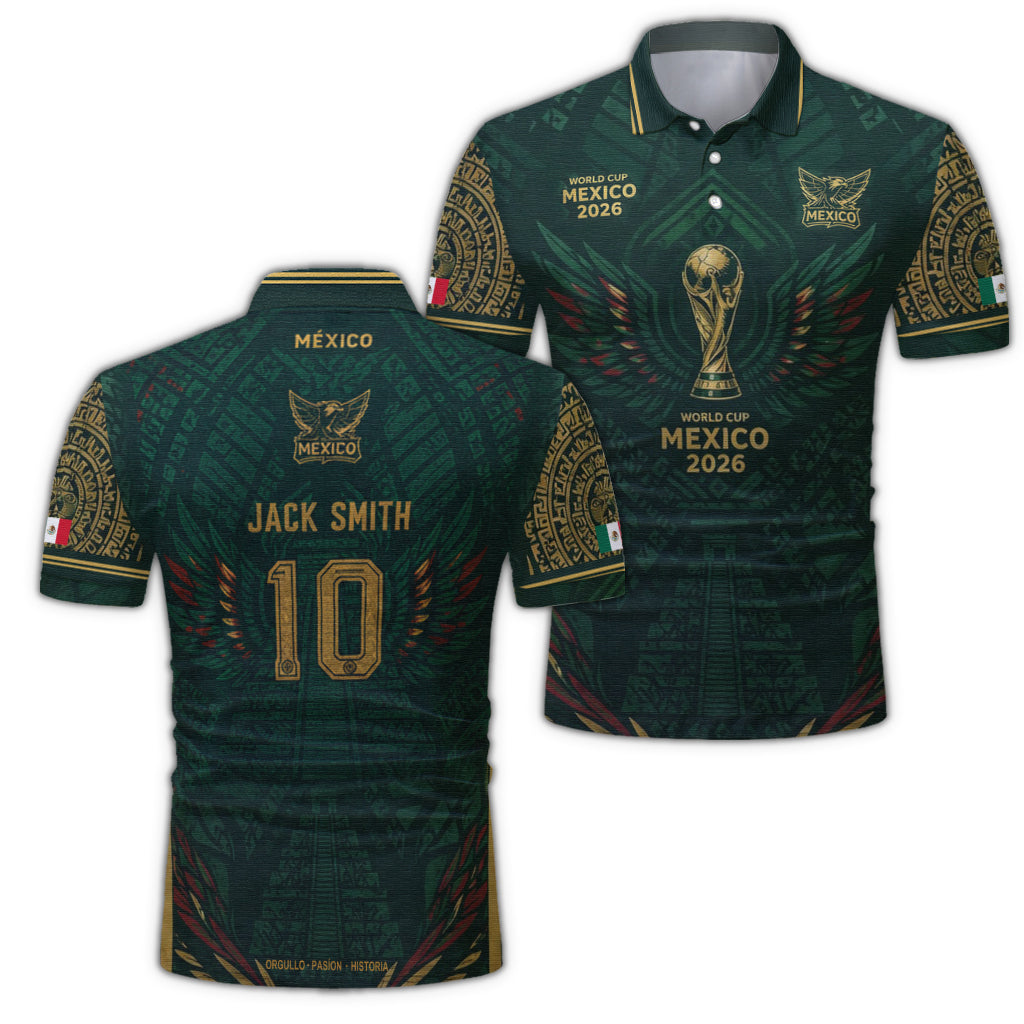 World Cup 2026 Mexico - Personalized Soccer Polo Shirt