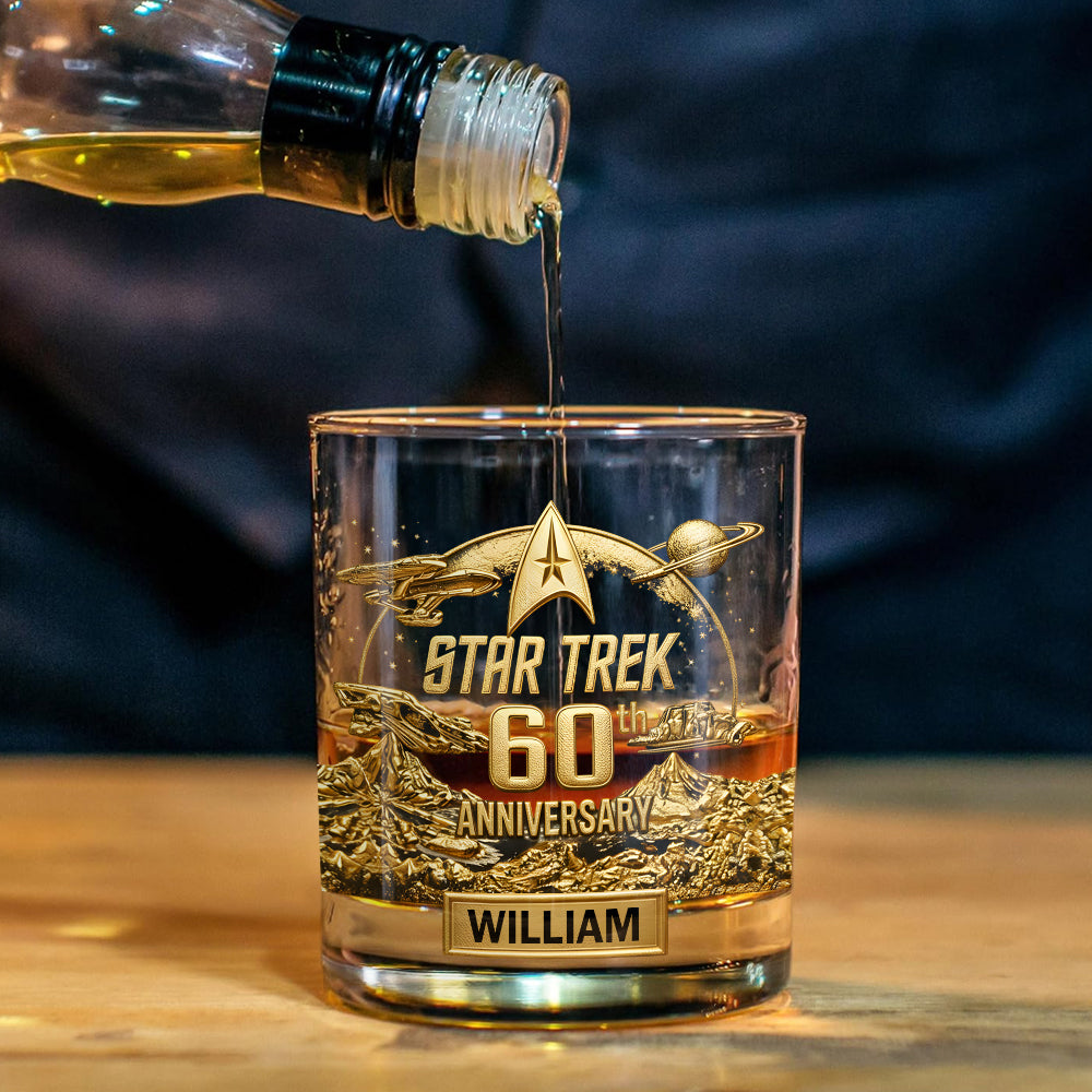 Final Frontier 60th Anniversary - Personalized Star Fleet Whiskey Decanter Set
