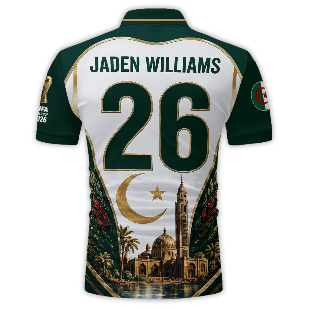 World Cup 2026 Algeria Fans - Personalized Soccer Polo Shirt