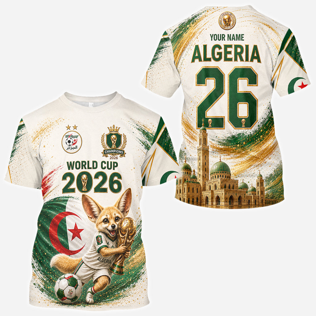 World Cup 2026, Algeria - Personalized Soccer All Over Shirt