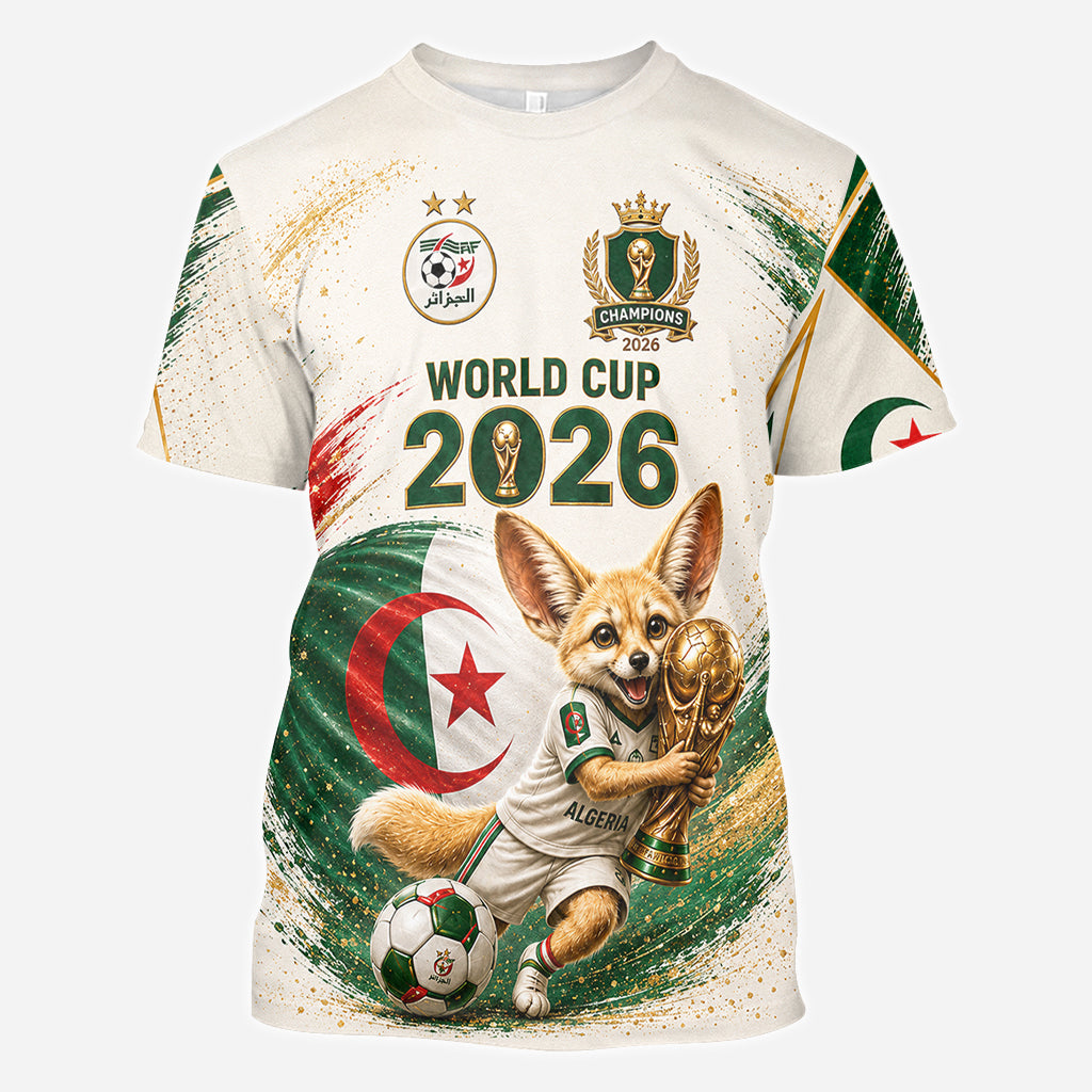World Cup 2026, Algeria - Personalized Soccer All Over Shirt