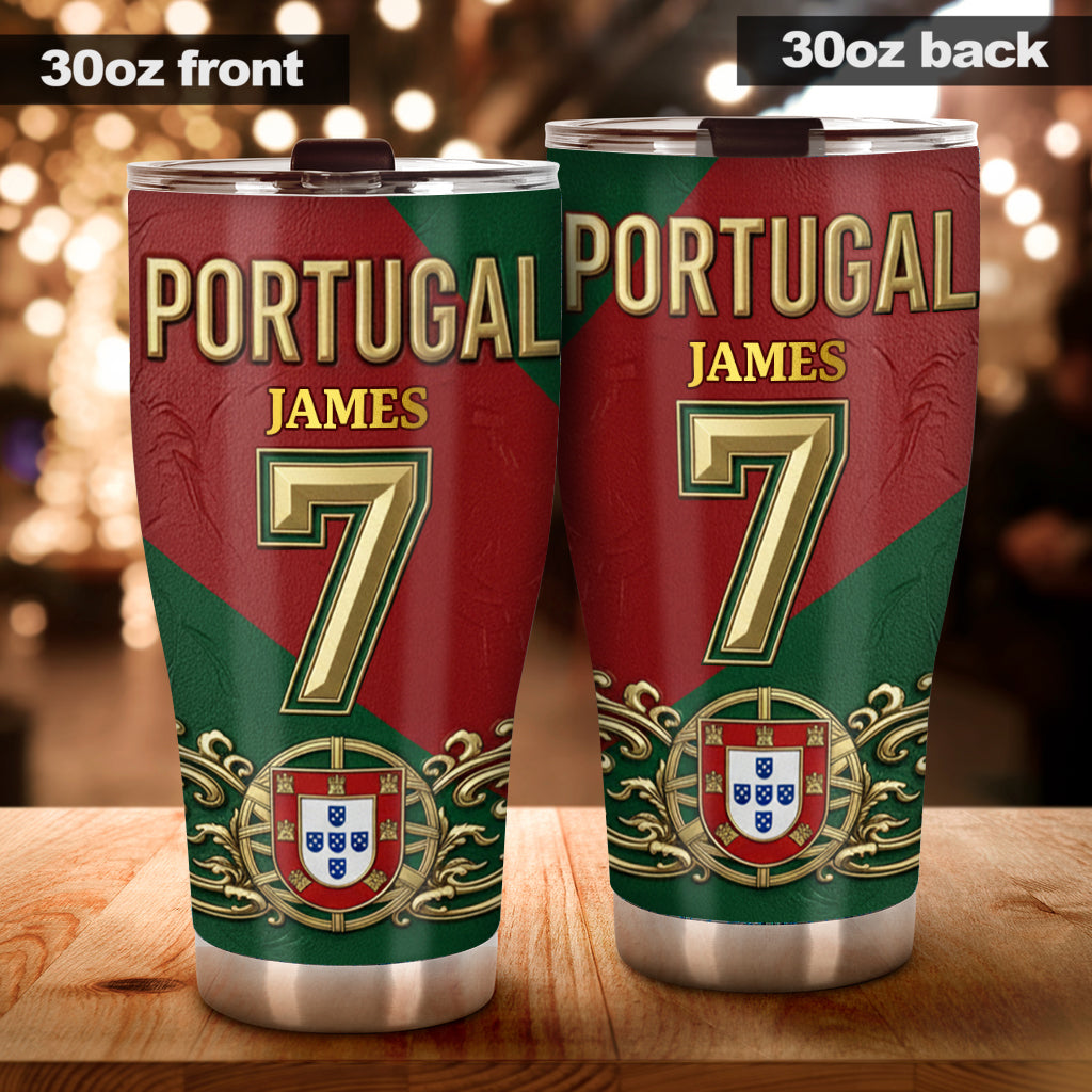 Portugal Fan - Personalized Soccer Tumbler