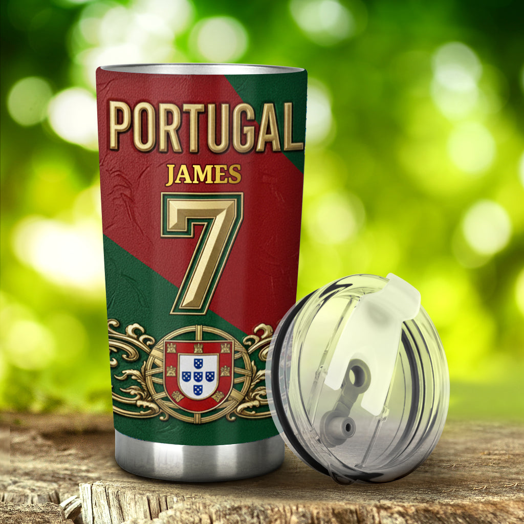 Portugal Fan - Personalized Soccer Tumbler