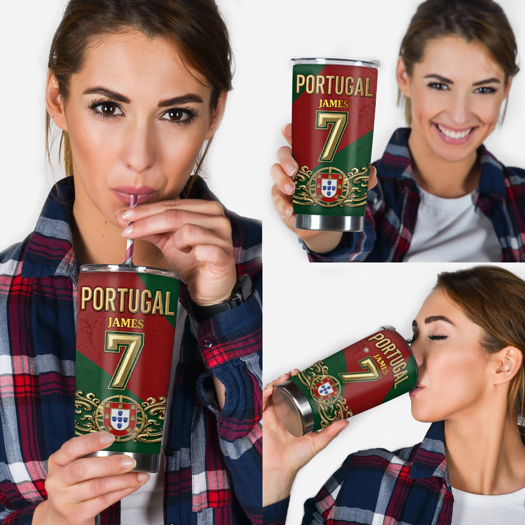 Portugal Fan - Personalized Soccer Tumbler