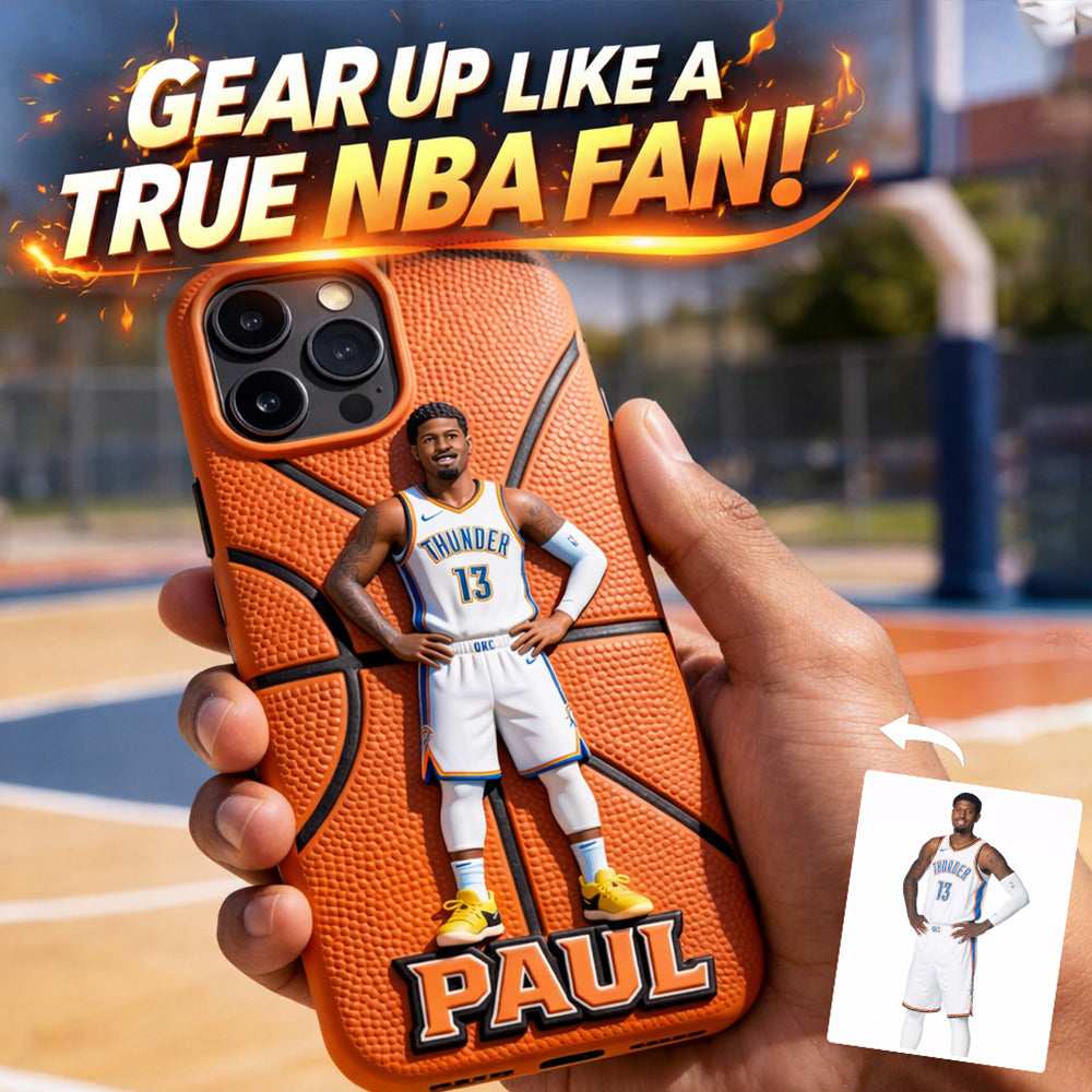 Love Basketball - Personalized Sport Leather Phone Case