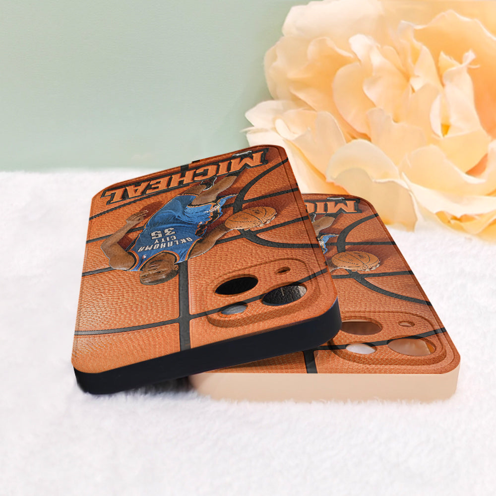 Love Basketball - Personalized Sport Leather Phone Case