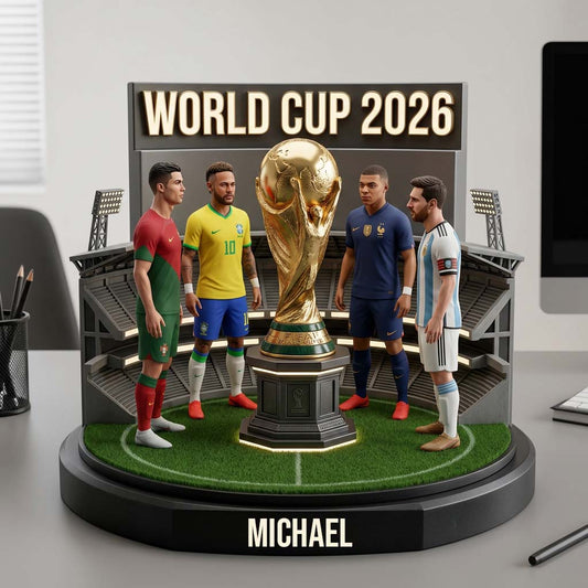 Who Is The Winner? - Personalized Soccer Custom Shaped Acrylic Plaque