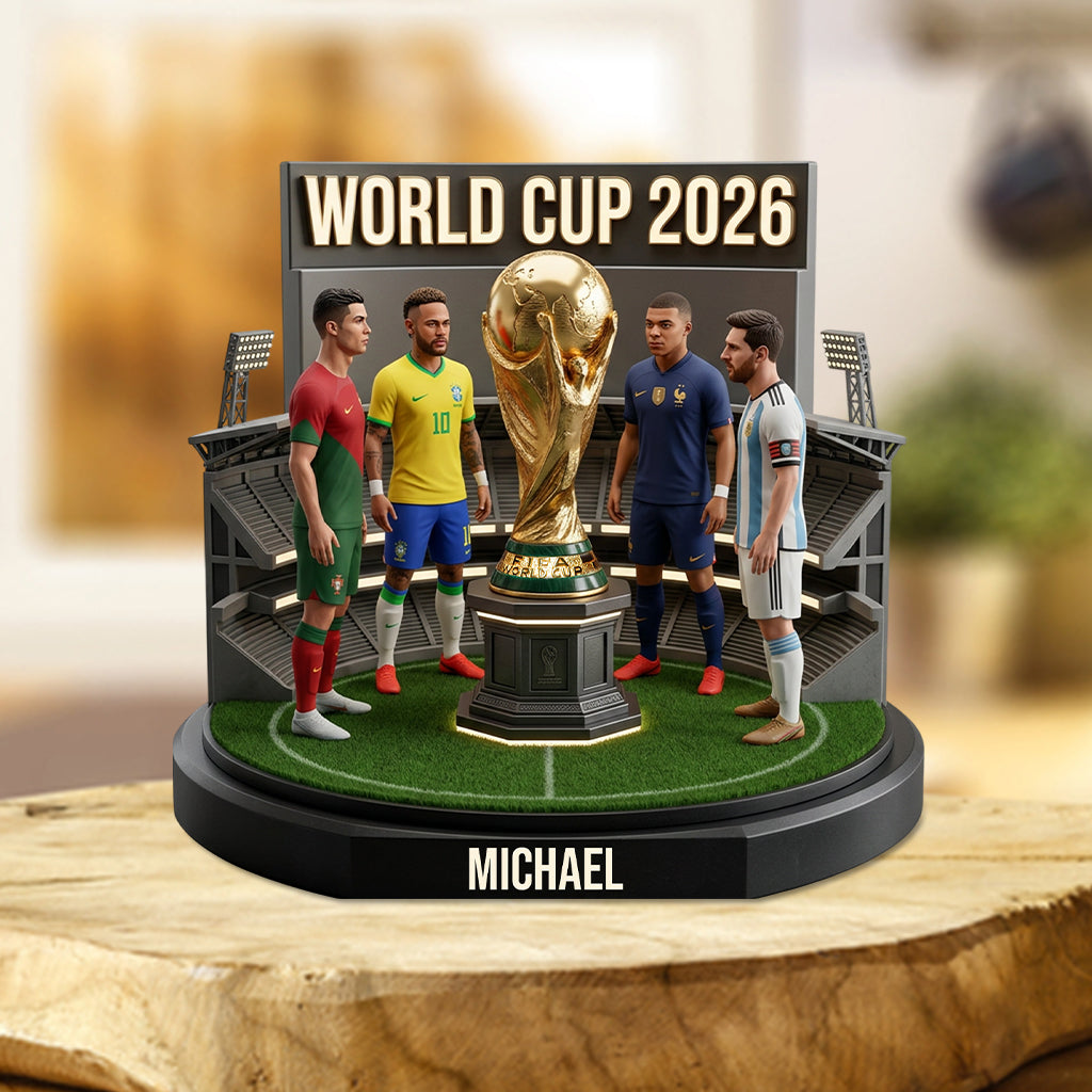 Who Is The Winner? - Personalized Soccer Custom Shaped Acrylic Plaque
