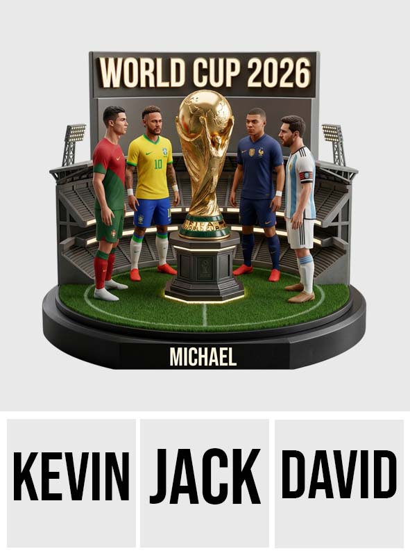 Who Is The Winner? - Personalized Soccer Custom Shaped Acrylic Plaque