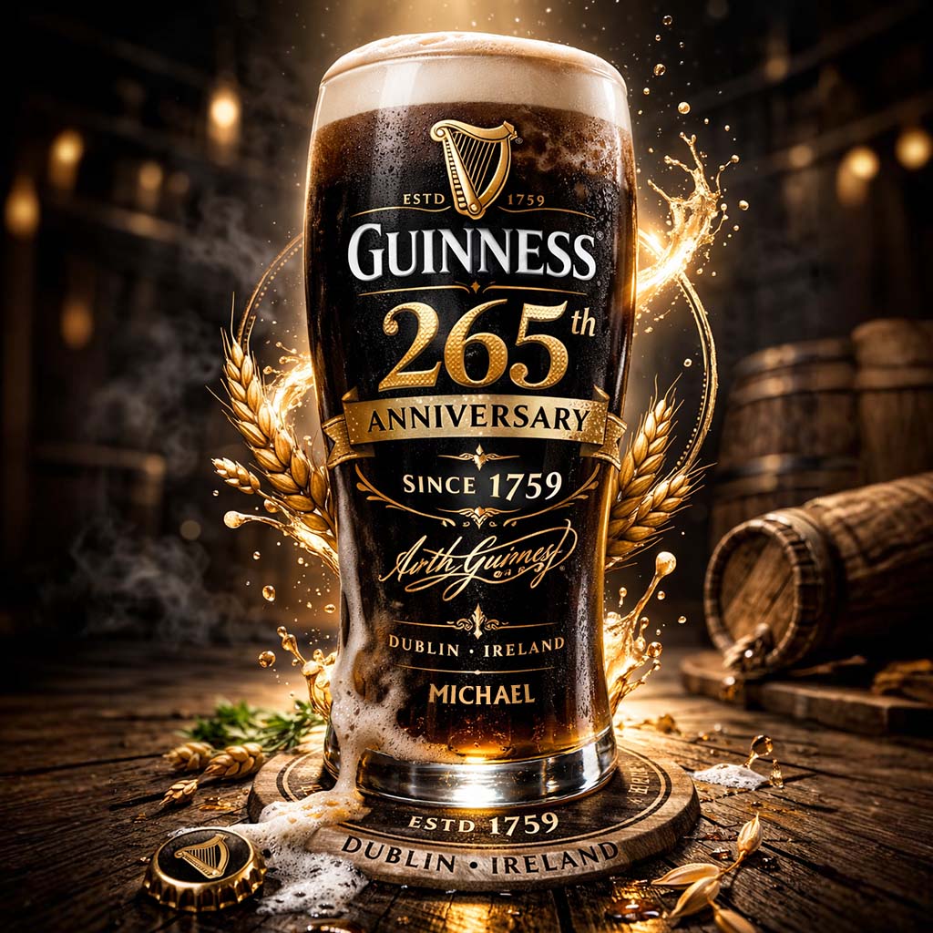 Guinness Beer - Personalized Light Beer Lover Beer Pint