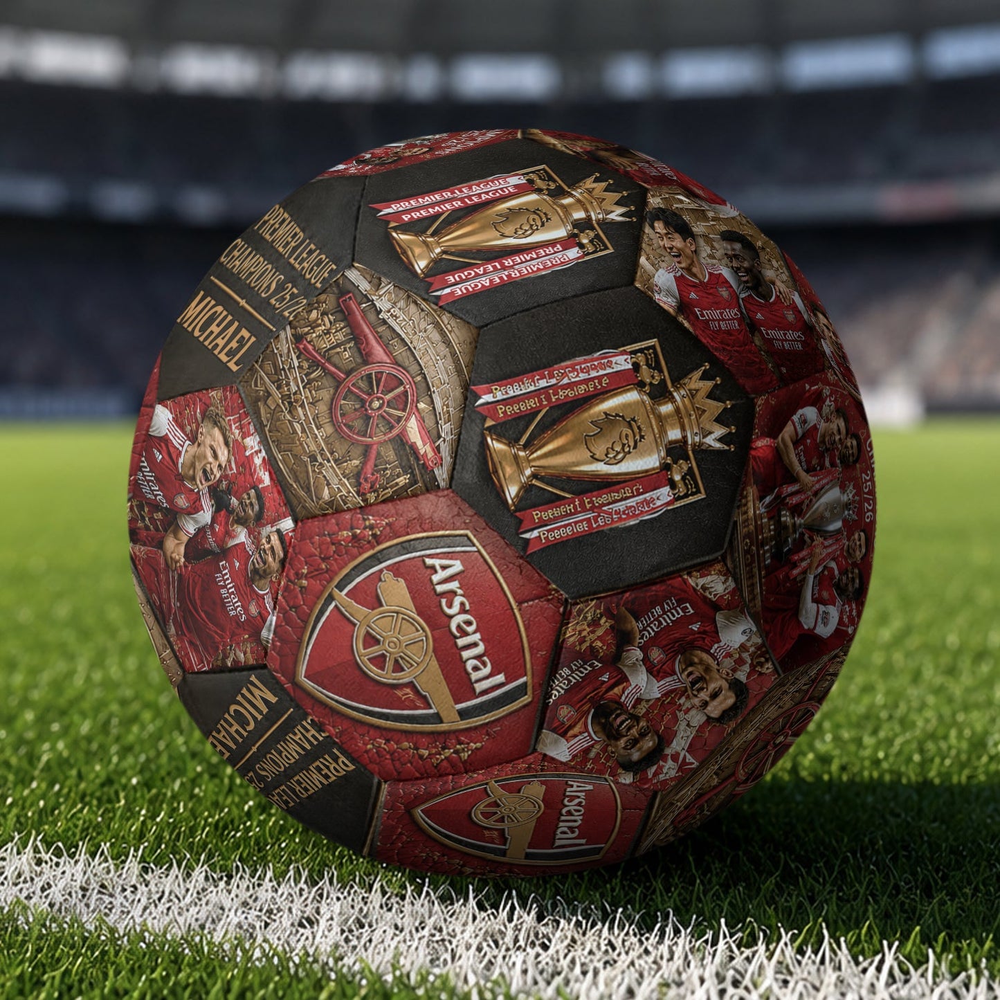 Premier League Champion 25/26 - Personalized Soccer Multi-Sport Ball