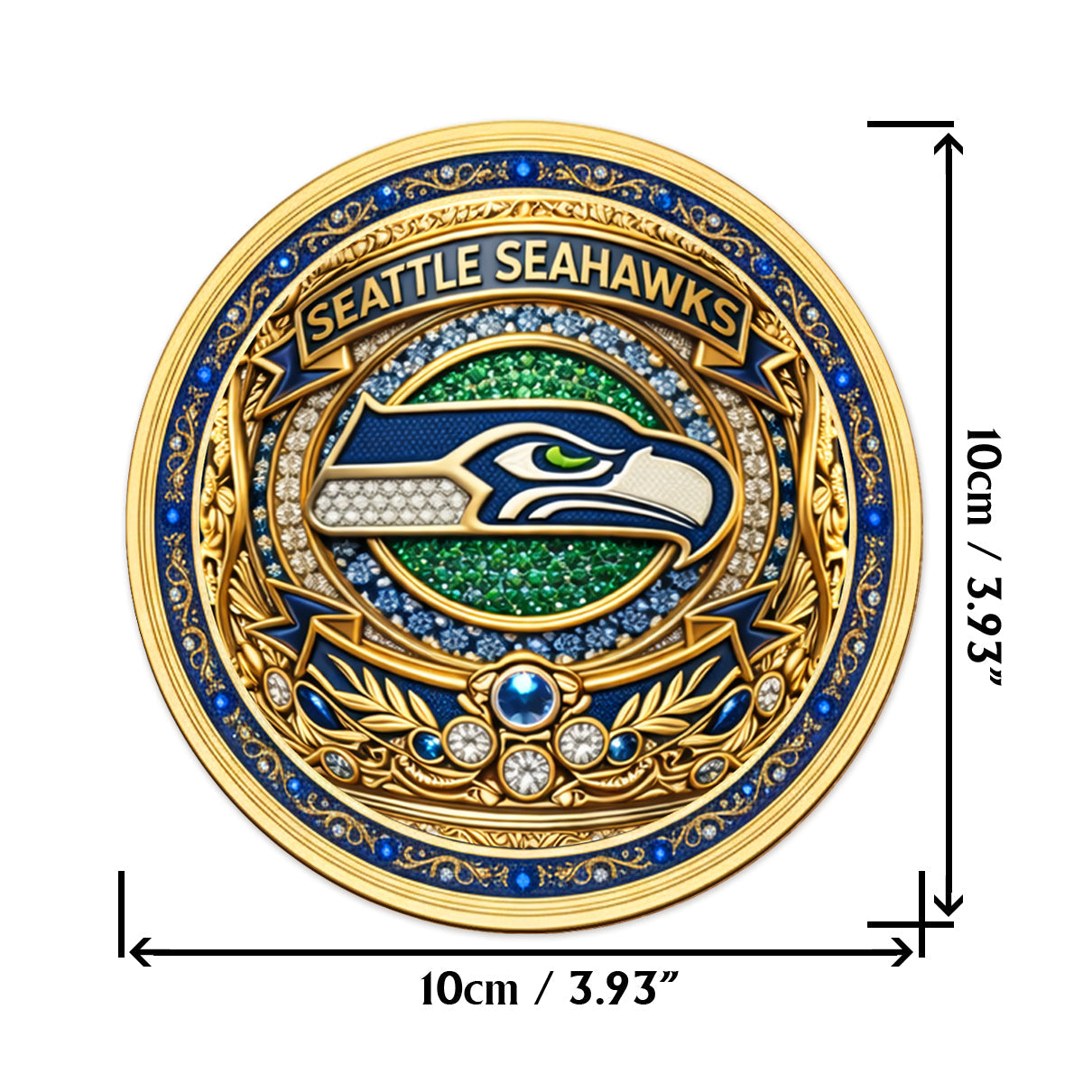 Seahawks Champions - Personalized American Football Whiskey Glass & Coaster