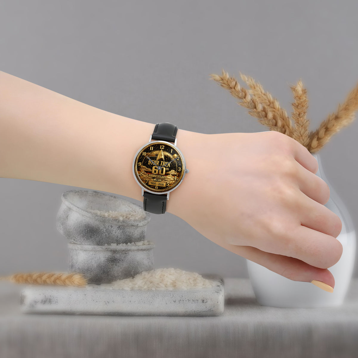 Final Frontier 60th Anniversary - Personalized Star Fleet Hand Watch