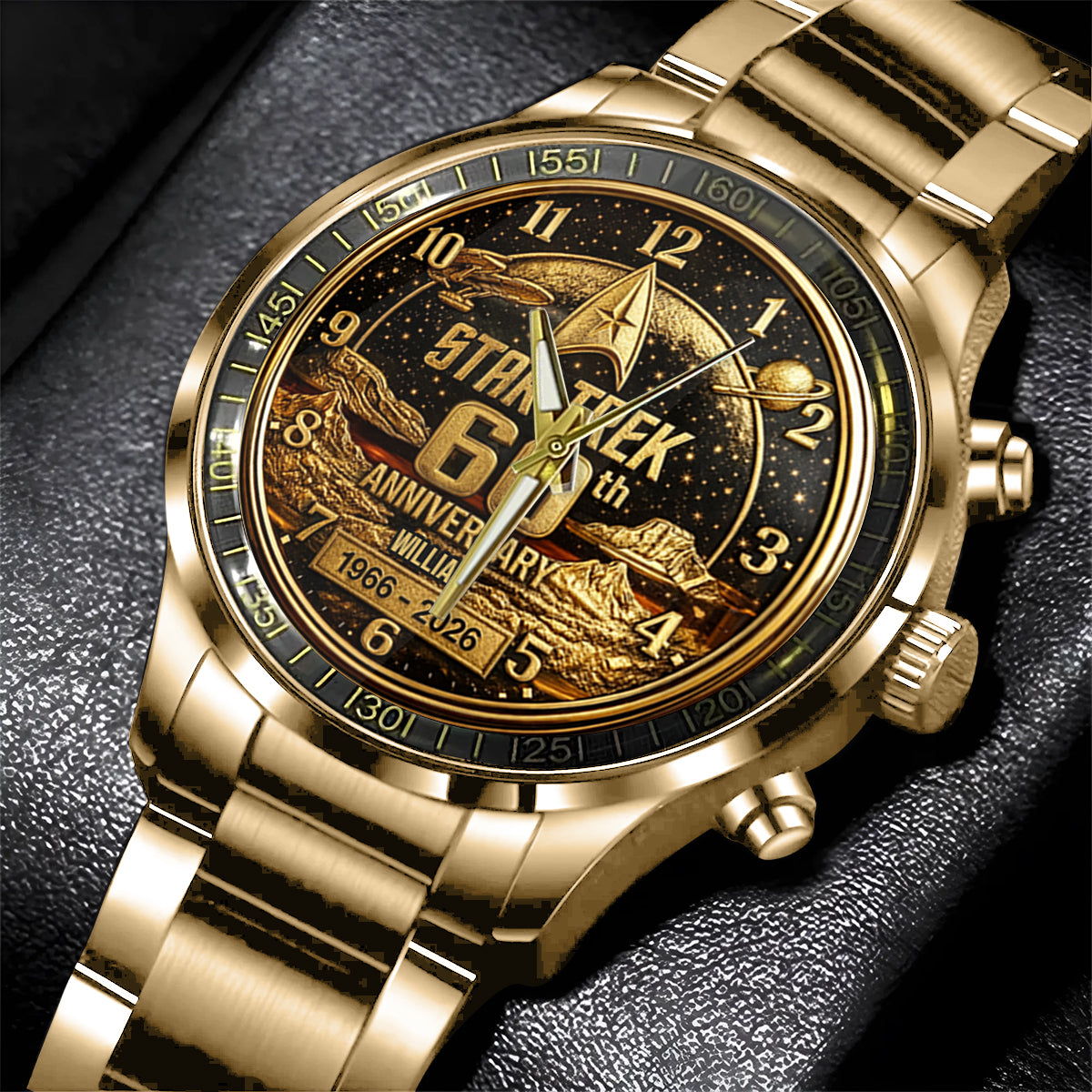 Final Frontier 60th Anniversary - Personalized Star Fleet Hand Watch