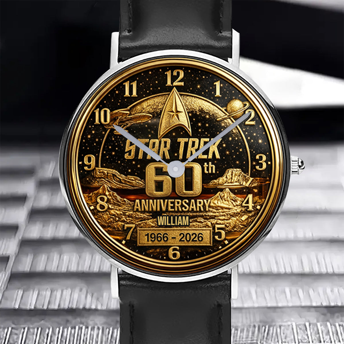 Final Frontier 60th Anniversary - Personalized Star Fleet Hand Watch