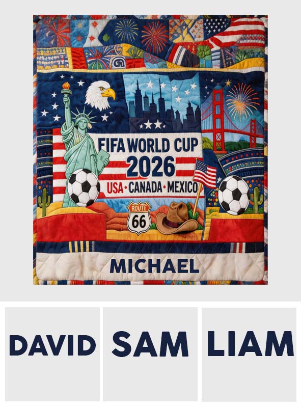 Love Soccer - Personalized Soccer Blanket