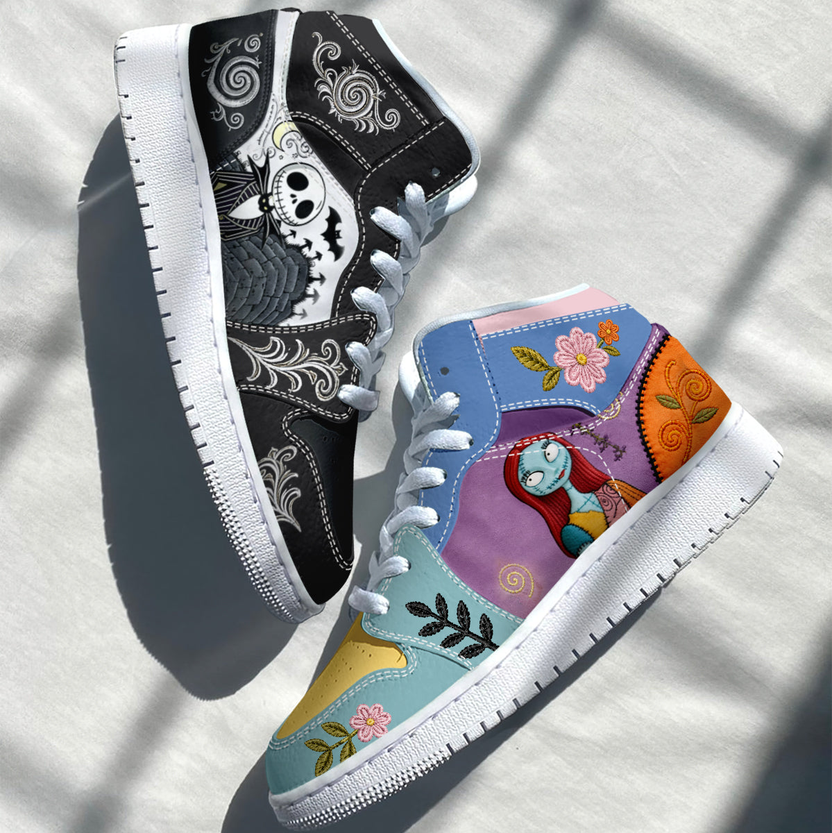 Matching Nightmare Shoes - Personalized Nightmare Air Jordan Hightop