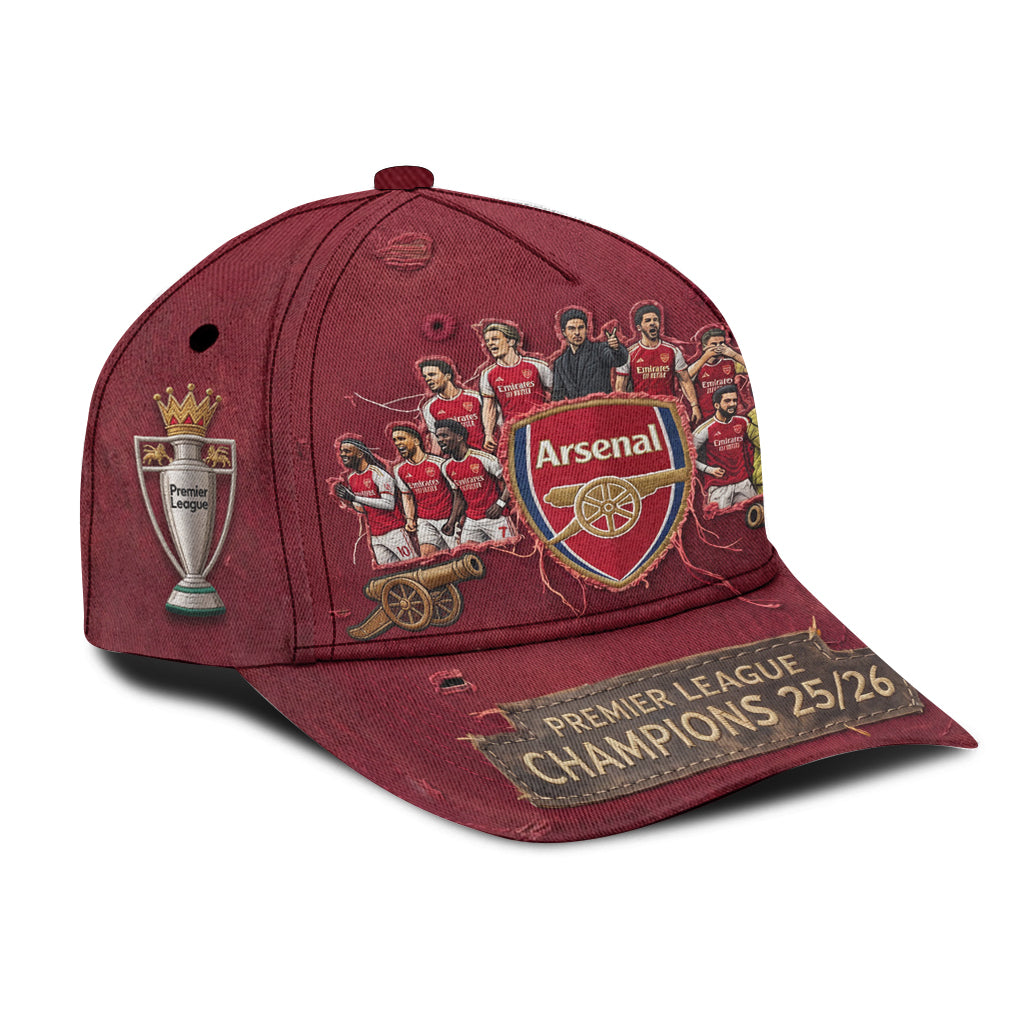 Premier League Champions 25/26 - Personalized Soccer Classic Cap