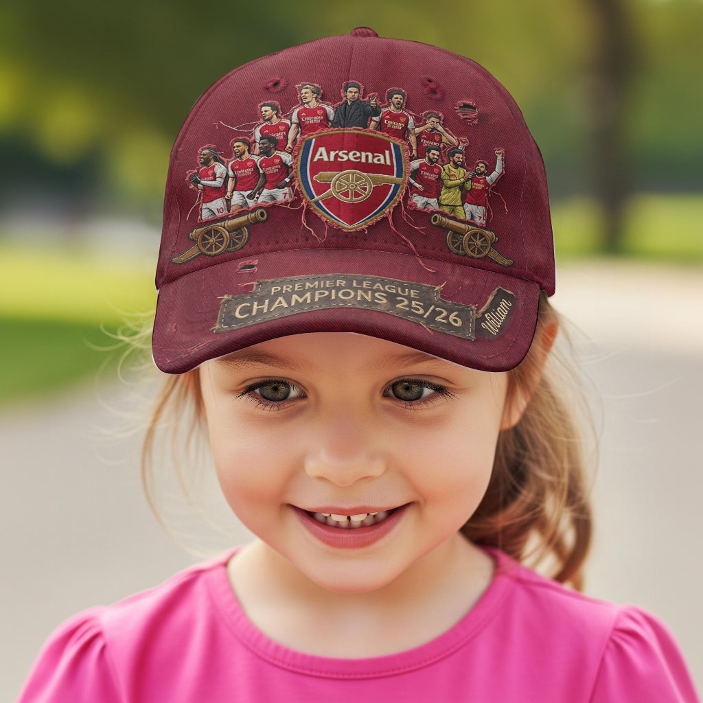 Premier League Champions 25/26 - Personalized Soccer Classic Cap