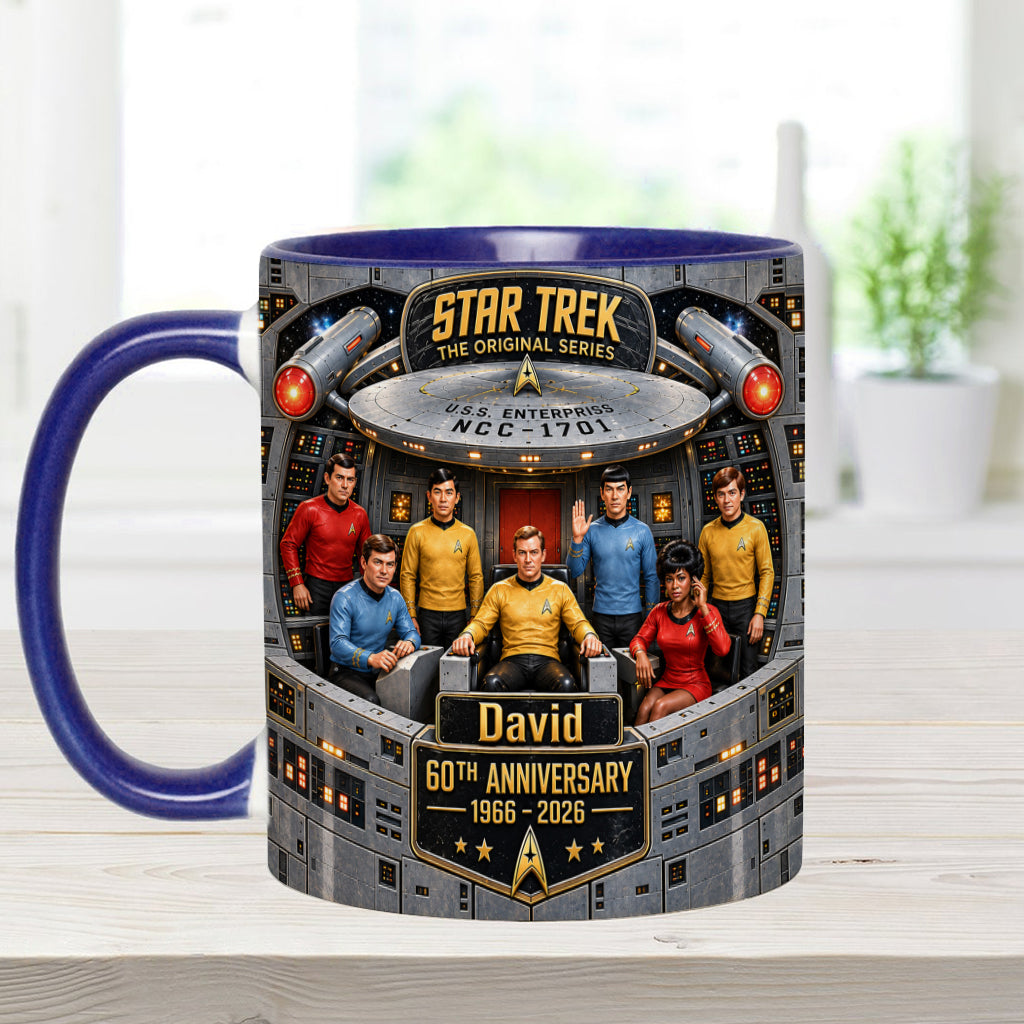 Merry Christmas - Personalized Star Fleet Accent Mug