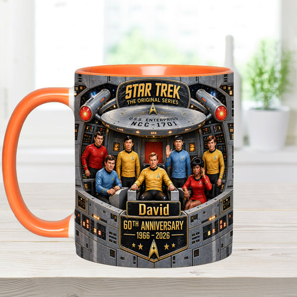Merry Christmas - Personalized Star Fleet Accent Mug