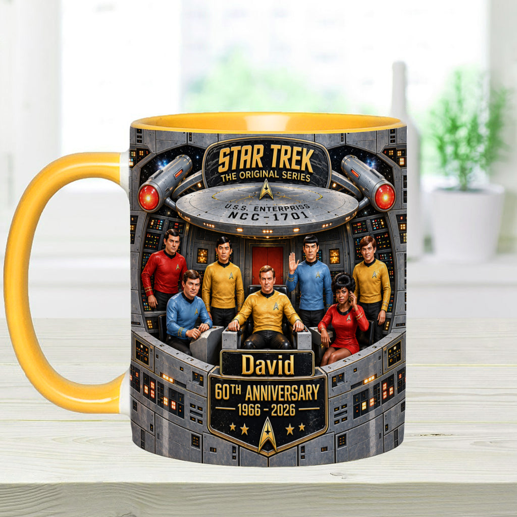 Merry Christmas - Personalized Star Fleet Accent Mug