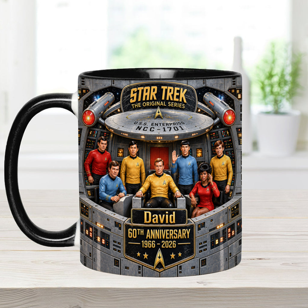 Merry Christmas - Personalized Star Fleet Accent Mug