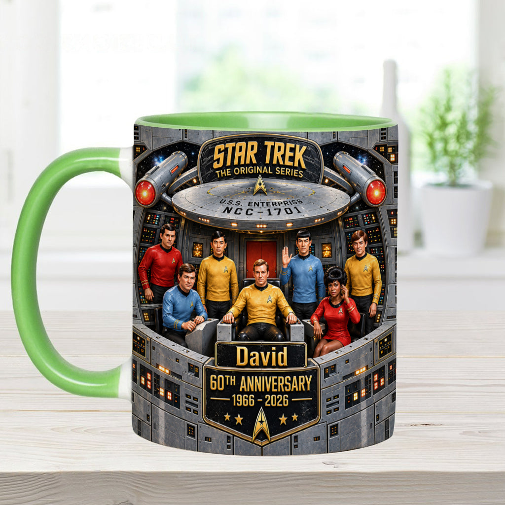 Merry Christmas - Personalized Star Fleet Accent Mug