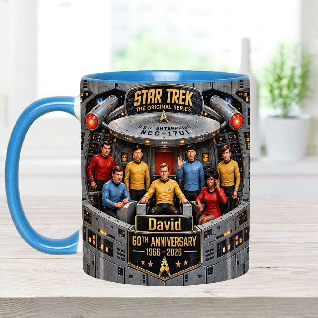 Merry Christmas - Personalized Star Fleet Accent Mug
